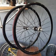 INTRO7 Fixedgear Wheelset, 20/24 Hole & Bladed Spokes (Pair)
