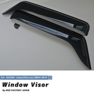 คิ้วกันสาดรถ กันฝน SUZUKI JIMNY JB64/JB74 (Dark Smoke / Light Smoke) Weather Guard/Rain Deflector/Wi