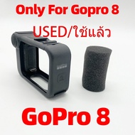 อะแดปเตอร์มีเดีย Mod สำหรับ Gopro 8 Black Vlogging แอสเซมบลีสดอุปกรณ์สำหรับ Go Pro LED เสียง2nd มือ
