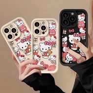 Casing Case Phone For OPPO F11 f9 find X3 x5 r11 s r15 r17 Reno 2 3 4 5 6 7 7z 8 10 8t Pro Plus Cute TPU Hello Kitty Lens all-inclusive