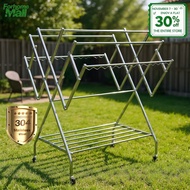 Foldable Clothes Hanger Stainless Steel Clothes Rack Clothing Drying Rack Rak pengeringan pakaian cl