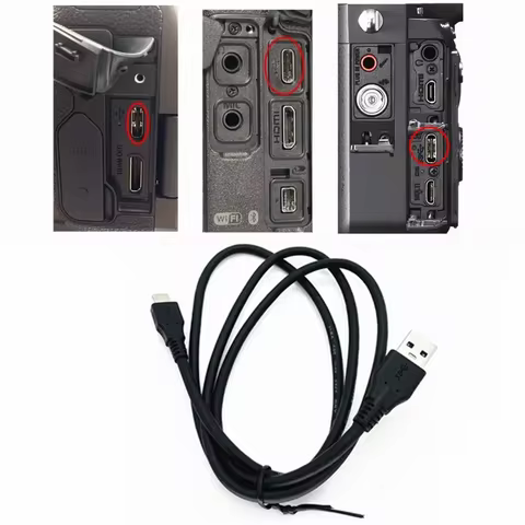 Type-C to USB 3.0 Data Cable for Canon EOS R8 R7 R6 R5 M6 II V10 Nikon Z7 Z6 Sony A7R V A7C Camera I