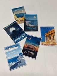 2張希臘旅游海報復古懷舊迷你雪櫃冰箱白板橡膠磁貼 Greece Vintage Retro Travel Poster Fridge Refrigerator White Board Rubber Magnets [GRC001]