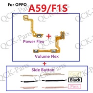 For OPPO F1s Switch Power ON OFF Key Mute Silent Volume Button Ribbon Flex Cable For OPPO A59/A59S/A