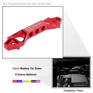 14Cm D1-SPEC Nhôm Xe Đồ Buộc Ắc Quy Nẹp Hợp Kim Pin Giữ Chặt Cho Honda Civic (Đỏ)