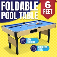 Pool Table 6ft Foldable 1.8meter Billiard table household folding billiard table Adult size 1.8meter