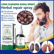 Bersihkan dan lembapkan saluran pernafasanSouth Moon Lung Spray Herbal Lung Cleanser Clearing Spray 