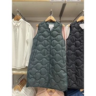 UNIQLO Ujia เสื้อกั๊กเสื้อแจ็คเก็ตไลท์ดาวน์ยาวฤดูใบไม้ร่วงและฤดูหนาว460913 2023ใหม่ของแท้