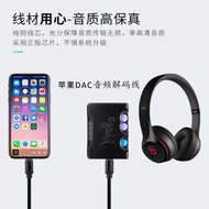 適用iPhone音頻解碼Lightning to MicroUSB OTG聲卡1ADC耳放線iOS