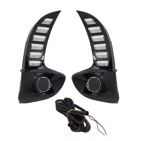 For Toyota Yaris Vios 2020 2021 2022 LED Daytime Running Light DRL Front Bumper Fog Lamp Turn Signal