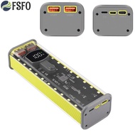 【FSFO】22.5W 4x21700 battery power bank case charging box Dual  Output   input