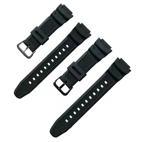 Fit for Casio W735H W800 SGW300H Durable Sweatproof Bracelet Adjustable Silica Replacement Bands Sma
