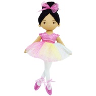 June Garden 16" Ballerina Princess Stella - Stuffed Plush Soft Doll - Pink Outfit - Gift for Toddler