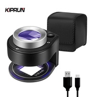 KIPRUN 30x Magnifying Glass, 30X Magnification Loupe, 6 LED Full Metal Magnifier, Detecting Lamp Sca