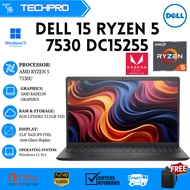 (Display Unit) Dell 15 DC15255 Laptop | AMD Ryzen 5 7530U Hexa-Core | 15.6” FHD 120Hz | Business Off