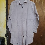 KEMEJA Brown tunic shirt Pr3l0v3
