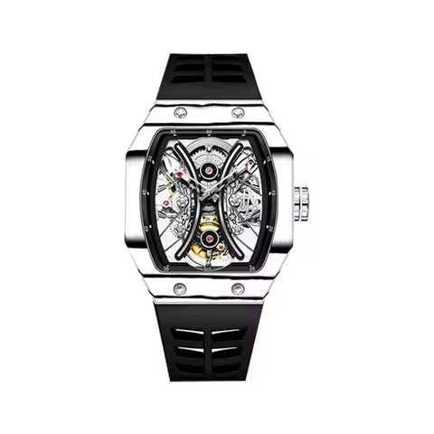AESOP Richard Series Men Tourbillon Mechanical Watch Manual Movement Carbon Fiber Waterproof Wristwa