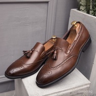 Classic Leather Men Formal Boat Shoes Tassel Loafer Business Gentleman  Classic leather men's boat s