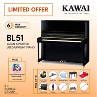 LIMITED OFFER Kawai BL-51 Used Acoustic Upright Piano Japan Imported Local Refurbish Recon Piano (BL