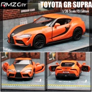RMZ CITY 1:36 Toyota GR SUPRA Simulation Die Cast Car Models Diecast Alloy Metal Miniature Pull Back
