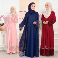 Abaya/Jubbah Free Long Lace Cardigan Dress