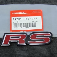 Limited Edition Original Honda Rs Emblem Logo