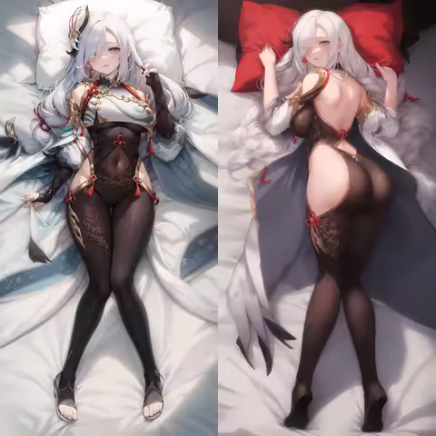 New Pattern Genshin Impact Pillowcase Shenhe Dakimakura Customize Anime Game Hugging Body Pillow Cas