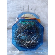 Jarum Peniti Dressmaker Pins 200pcs Peniti Tukang Jahit with Sponge Cushion 3.4cm Length