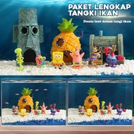 Spongebob SquarePants/Aquariun Spongebob SquarePants Decoration/Home Decoration/Spongebob Children's Toys/Spongebob Toys/Fish Aquarium Decorations/Fish Ponds