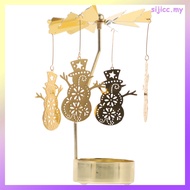 Candle Display Holder Christmas Carousel Stand Tray Candlestick Decors Cast Iron sijicc