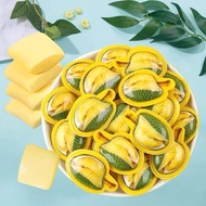 2026 New Style Glutton Relieving Office Snacks 3D Durian Milk Candy Gummy Durian Candy Bulk 200g abo