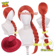 TOY STORY JESSIE Cosplay Wig JESSIE Cosplay Red Wig&Hat Halloween Carnival Party Roleplay Wig