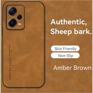 Sheepskin case For Xiaomi Mi 13 12 12T 11 11T Pro Lite Ultra Sheep Leather Phone Case Shockproof camera Protection Matte Back Phone Cover