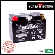Yuasa YTZ14S Battery (Made in Japan) BMW 1200 1250 GS GSA R1200GS Honda Africa Twin