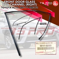 Toyota Altis ZRE172 ZRE173 Genuine Front Door Glass Run Channel Right 68141-02350