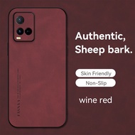 เคส T1X Y21A Y33T Y33S Y21S สำหรับ VIVOY21 Y21T ปลอกโทรศัพท์กันกระแทกพื้นผิวหนังหรูหรา VIVOY33S เคสน