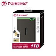 【現貨免運】Transcend 創見 StoreJet 25M3 鐵灰色 1TB 2.5吋 外接式硬碟 軍規防震