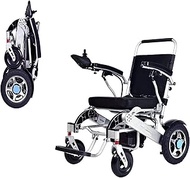 Lightweight for home use Folding Electric Powered Wheelchair Lightweight Portable Smart Chair Personal Mobility Scooter Wheelchair - Remote Control Can Be Interchanged Left and Right