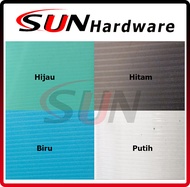 Fiber Pagar Plastik Model Garis Biru Putih hitam Hijau Per Meter