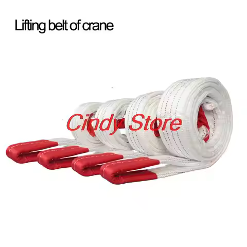 4 Layer Braiding, Wear Resistant Lifting Sling Crane Hoisting Industrial Hoisting Flat Belt Trailer 