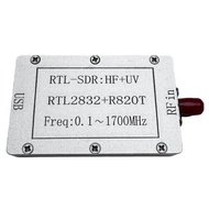 Full Band Radio Receiver 100kHz-1.7GHz SDR Aviation Shortwave Wideband CNC Aluminum Housing