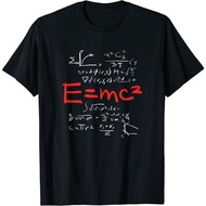 Relaivity theory E T-shirt = mc2 theory equation physics. 100% Original Premium Cotton Combed 24s T-