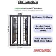 HIN [FREE SHIPPING] PRE ORDER 2 In 1 Powder Coat Aluminium Casement Window Grill 1200mm(W) x 1500mm(