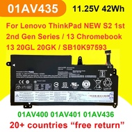 01AV435 Laptop Battery For Lenovo Thinkpad NEW S2 2017 2018 13 20GL 13.3" Chromebook 01AV400 01AV436