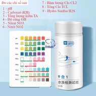9in1 water test kit, test pH/gH/kH/No3/No2/TCL/Cl2/H2S/TA