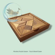 แทนแกรมมุม (Angle Tangram) ของเล่นเสริมสร้างทักษะ และพัฒนาการ -Wooden Toy -Toys -Puzzle Toy -Puzzle Game