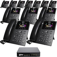 XBLUE QB1 System Bundle with 12 IP5g IP Phones Including Auto Attendant, Voicemail, Cell &amp; Remote Phone Extensions &amp; Call Recording