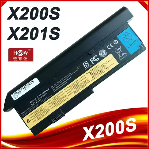 6600mAh laptop battery for Lenovo X201 X201S X200 X200s Series 42t4649 42t4825 43r9254 42t4646 42t46