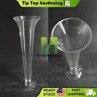 H 40CM GLASS VASE 8023 CONTAINER FLOWER DECORATION FOR GROWING AQUATIC PLANTS PASU BUNGA KACA