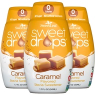 SweetLeaf Sweet Drops Caramel Stevia Liquid Sweetener - Flavor Foods, Keto Coffee with Sugar Free, 0
